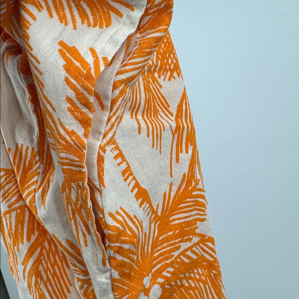 Future Collective with Alani Noelle Women's Wide Leg Relaxed Palm Tree linen 1X - Picture 11 of 13